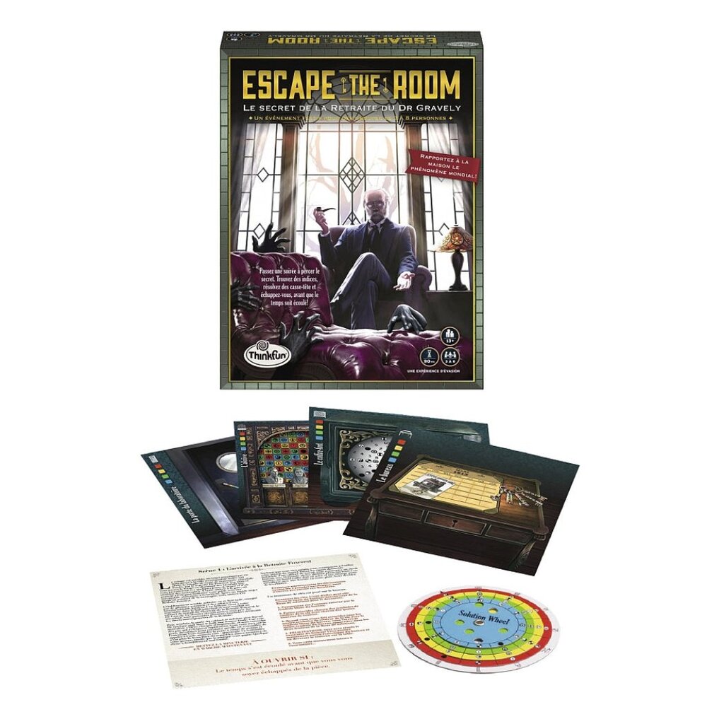 New Sealed ThinkFun Escape The Room Secret of Dr. Gravely's Retreat - French